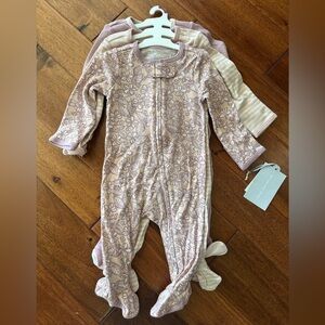 Cloud Island Floral Mauve Kids One Piece